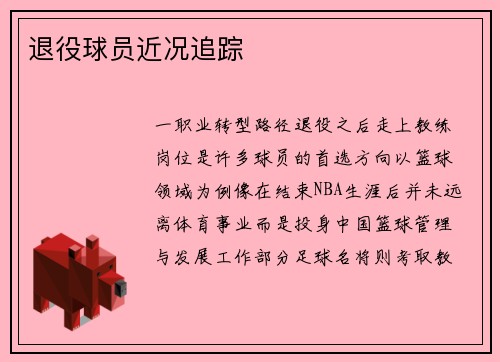 退役球员近况追踪